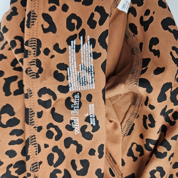 Wild Fable Brown and Black Leopard Print Leggings - Picture 2 of 7
